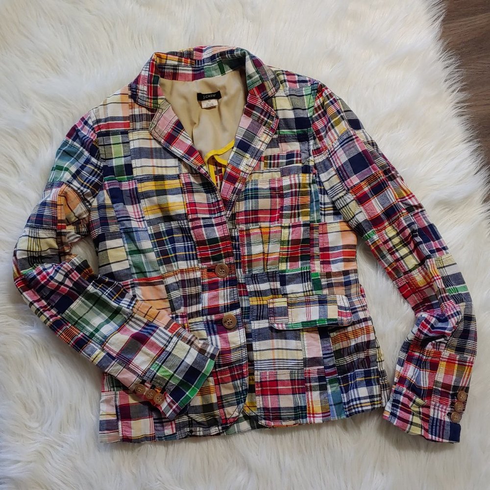 J. Crew Patchwork Blazer